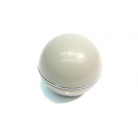 Pomello leva marce grigio con anello cromato