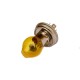 Lampada faro alogena con cappuccio giallo CE H5 55/60 W