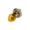 Lampada faro alogena con cappuccio giallo CE H5 55/60 W