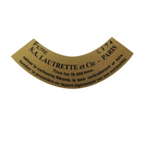 1718 adesivo filtro aria lautrette