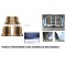 Kit rivestimenti anteriori separati + panca posteriore RECLINABILE righe marroni (angolo retto) 
