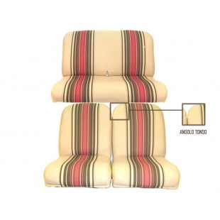 2805 rivestimenti panca fissa righe rosse angolo tondo