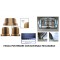 Kit rivestimenti anteriori separati + panca posteriore RECLINABILE righe marroni (angolo tondo) 