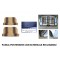 Kit rivestimenti panca anteriore + panca posteriore RECLINABILE righe marroni