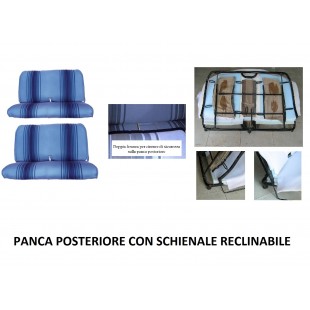 2811r rivestimenti due panche righe blu RECLINABILE