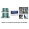 Kit rivestimenti panca anteriore + panca posteriore RECLINABILE righe verdi