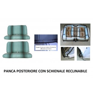 2812r rivestimenti due panche righe verdi RECLINABILE