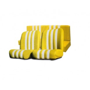 3837 Kit rivestimenti skai giallo a righe bianche mehari