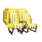 3848 Kit sedilimehari skai giallo righe bianche