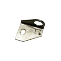 Staffa per raccordo flessibile freni posteriori DX inox