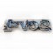 Monogramma 2CV4 in plastica cromata lungh. 85mm