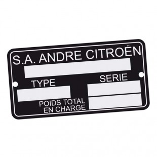 414 Placchetta costruttore 43x78mm