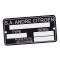 Placchetta costruttore 43x78mm