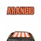 Tenda capote parasole righe bianche-arancio 2CV6 per chiusura INTERNA