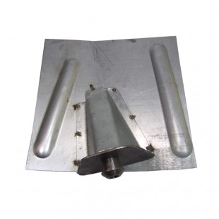 1586 Lamiera di riparazione supporto tampone posteriore sinistra 2CV anni 50