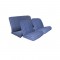 Kit rivestimenti sedili ant. angolo tondo + panca post. scacchiera blu (tessuto q. inf.)