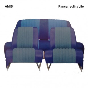 4807 Kit 2 sedili singoli + panca posteriore AMI6 Club Blu diamante (ribaltabili)