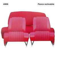 4809 Kit 2 sedili singoli + panca posteriore AMI6 Club Rosso diamante (ribaltabili)