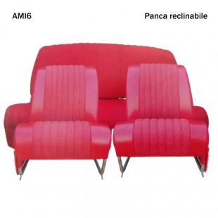 4809 Kit 2 sedili singoli + panca posteriore AMI6 Club Rosso diamante (ribaltabili)