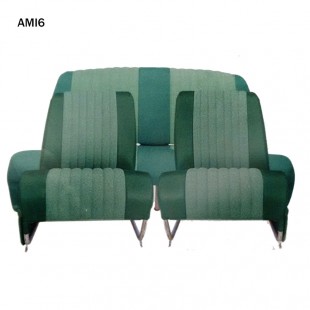 4810 Kit 2 sedili singoli + panca posteriore AMI6 Club Verde diamante (non ribaltabili)