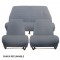 Kit rivestimenti 2 sedili singoli + panca posteriore AMI8 Blu diamante