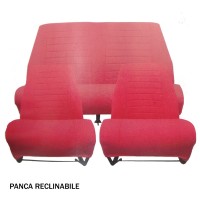 4814 Kit 2 sedili singoli + panca posteriore AMI8 Rosso diamante
