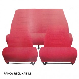4814 Kit 2 sedili singoli + panca posteriore AMI8 Rosso diamante