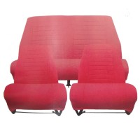 4815 Kit 2 sedili singoli + panca posteriore AMI8 Confort Rosso diamante