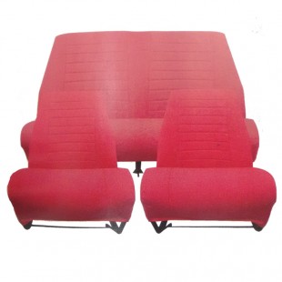 4815 Kit 2 sedili singoli + panca posteriore AMI8 Confort Rosso diamante