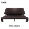 4827 Rivestimento panca posteriore NERO perforato AMI8 ribaltabile