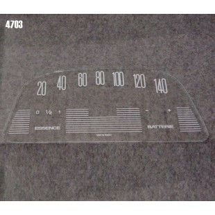 4703 Vetrino contakm stampato AMI6 (12V VEGLIA fondoscala 140 KM/h)