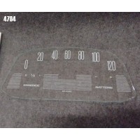 4704 Vetrino contakm stampato AMI6 (12V VEGLIA fondoscala 120 KM/h)
