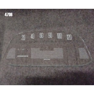 4706 Vetrino contakm stampato AMI6 (6V VEGLIA fondoscala 120 KM/h)