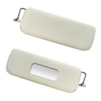5400 Coppia parasoli bianco avorio (materiale come d'origine) 2CV - Dyane (supporti metallici)