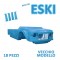 PR3597 Promo kit plastiche completo Mehari Azzurro ESKI vecchio modello + sedili