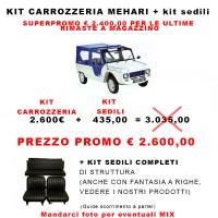 PRAZUR Kit plastiche carrozzeria MEHARI AZUR + Kit sedili