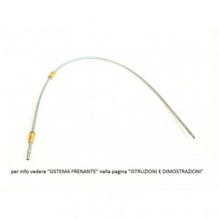 5121 Tubo freno tamburo anteriore DX da 9 (lunghezza 24cm)