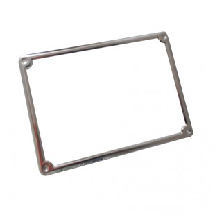 Cornice inox targa posteriore 28,5 x 21cm