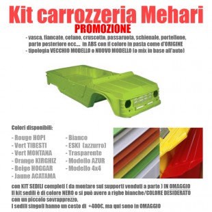 3544t Kit plastiche carrozzeria completo verde tibesti nuovo modello