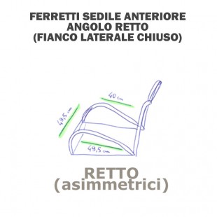 Ferretti sedile angolo tondo (diam.4mm x 3 pezzi)
