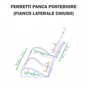 853 Ferretti panca posteriore fianco laterale chiuso