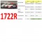 1722R Decalcomania Dolly bianco / rosso vallelunga SECONDA+TERZA SERIE con scritte "Dolly"
