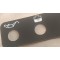 2707 Monogramma targhetta spie Dyane (NUOVO: laminato in plastica 0,5mm adesivo)