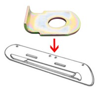 5152 Placchetta di bloccaggio vite su cremagliera